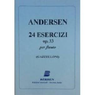 24 Esercizi op. 33 - ANDERSEN - Partition - Flûte traversière