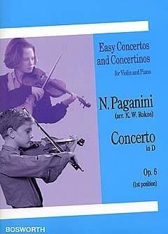 Concerto in D op. 6 PAGANINI Partition Violon