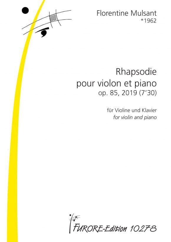 Rhapsodie op. 85 Florentine Mulsant Partition Violon