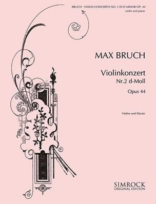 Concerto pour Violon N° 2 BRUCH Partition Violon