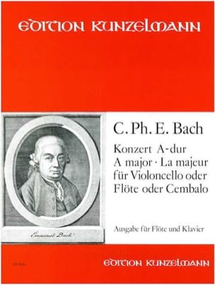 Konzert A-Dur für Flöte - Carl Philipp Emanuel Bach - Partition