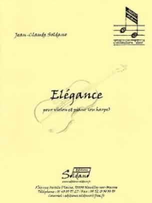 Elégance Jean-Claude Soldano Partition Violon