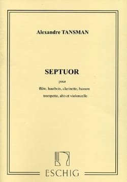 Septuor - Score Alexandre Tansman Partition Grand format