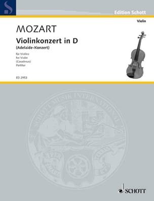 Violin-Konzert in D-Dur Adelaide-Konzert - Partitur - MOZART