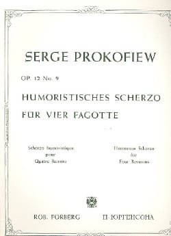 Humoristisches Scherzo op. 12 n° 9 - 4 Fagotte - PROKOFIEV - Partition