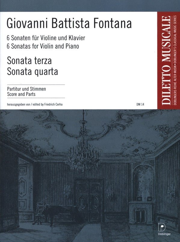 6 Sonaten n° 3-4 Giovanni Battista Fontana Partition Violon