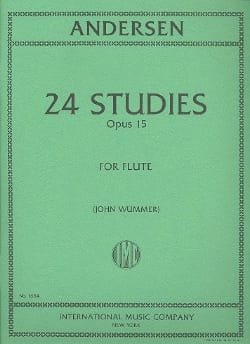 24 Studies op. 15 ANDERSEN Partition Flûte traversière