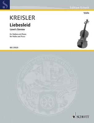 Liebesleid KREISLER Partition Violon