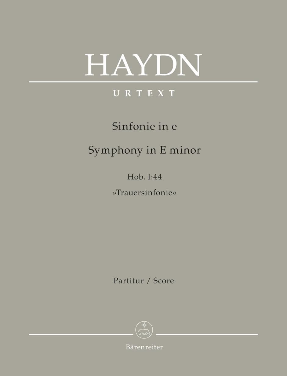 Symphonie N° 44 - Joseph Haydn - Partition - Grand format