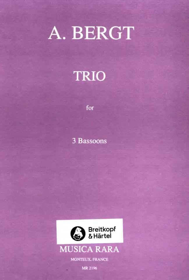 Trio pour Bassons - Adolf Bergt - Partition - Basson