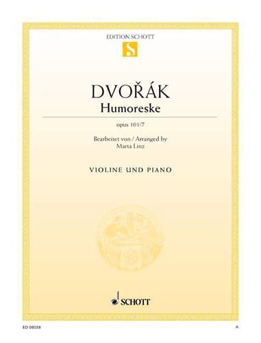 Humoreske op. 101 n° 7 - DVORAK - Partition - Violon