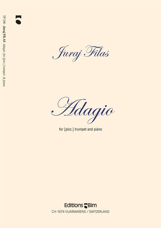 Adagio - Juraj Filas - Partition - Trompette