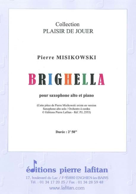 Brighella Pierre Misikowski Partition Saxophone