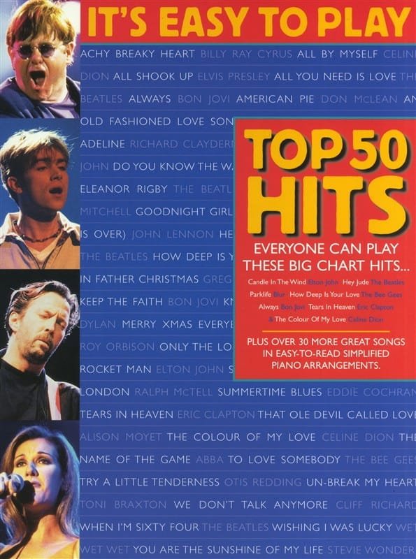 It's easy to play top 50 hits - Volume 1 Partition Pop / Rock