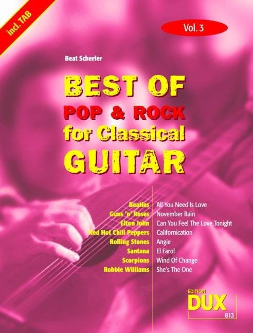 Best of pop & rock for classical guitar volume 3 Partition Guitare