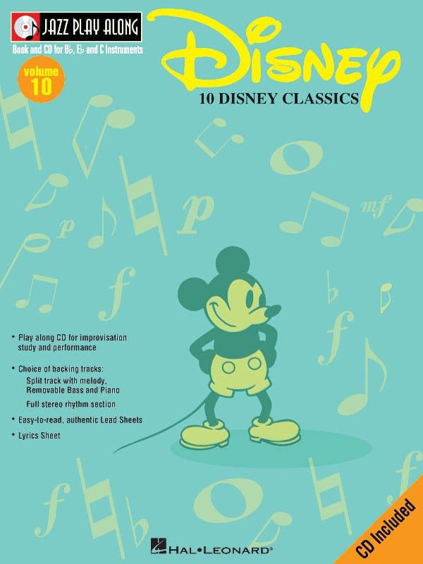 Jazz play-along volume 10 - Disney Classics DISNEY Partition Jazz