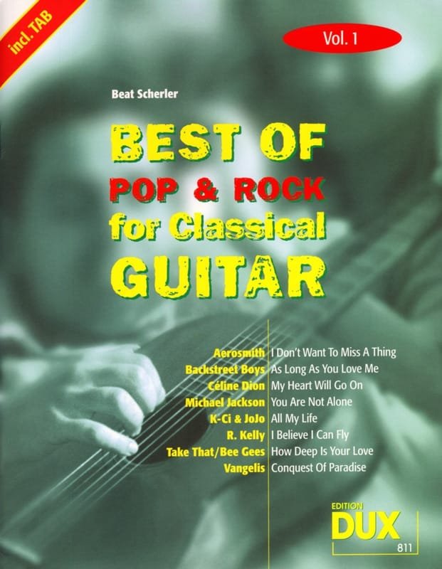 Best of pop & rock for classical guitar volume 1 Partition Guitare