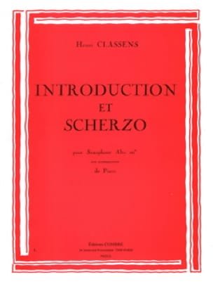 Introduction et Scherzo CLASSENS Partition Saxophone