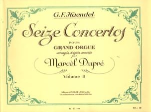 16 Concertos Volume 2 HAENDEL Partition Orgue