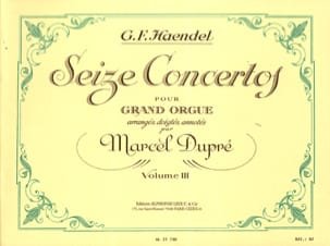 16 Concertos Volume 3 HAENDEL Partition Orgue