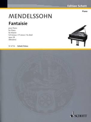 Fantaisie Félix MENDELSSOHN Partition Piano