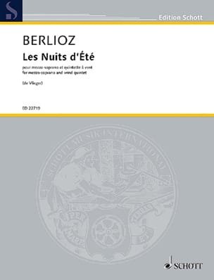 Les Nuits d'été BERLIOZ Partition Musique de chambre vocale