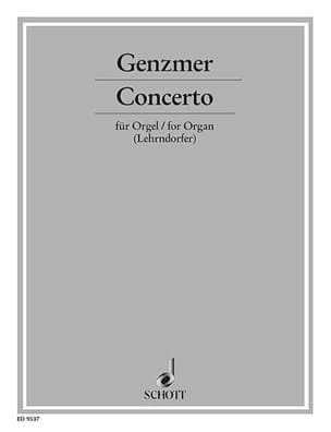 Concerto Harald Genzmer Partition Orgue