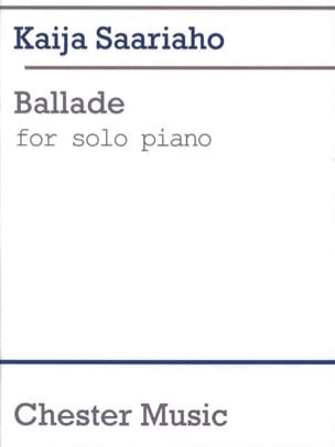 Ballade Kaija Saariaho Partition Piano