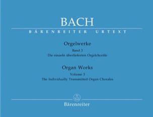 Orgelwerke. Band 3. Urtext Der Neuen Bach-Ausgabe. - BACH - Partition