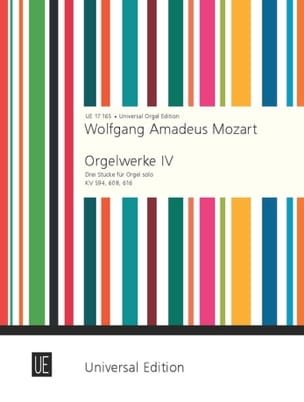 Oeuvre d'Orgue Volume 4 MOZART Partition Orgue