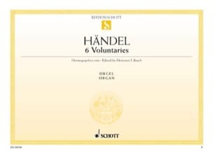 6 Voluntaries HAENDEL Partition Orgue