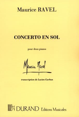 Concerto en Sol RAVEL Partition Piano