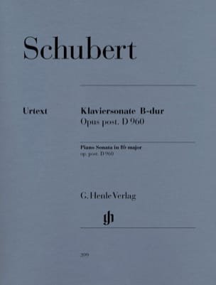 Sonate pour piano D 960 en si bémol majeur SCHUBERT Partition Piano