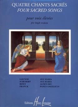 4 Chants Sacrés. Voix Haute Partition Recueils