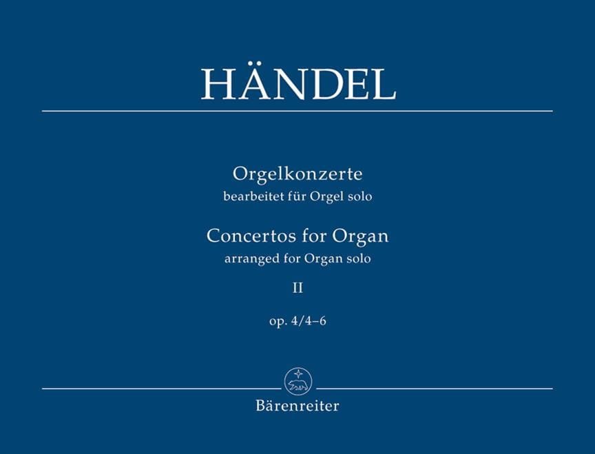 Concertos Opus 4 Volume 2 - HAENDEL - Partition - Orgue