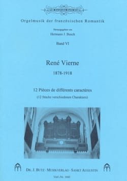 12 Pièces de différents caractères. Bd 6 René Vierne Partition Orgue