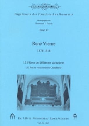 12 Pièces de différents caractères. Bd 6 - René Vierne - Partition