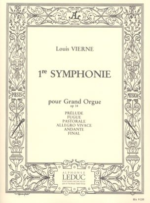 Symphonie N°1 Opus 14 VIERNE Partition Orgue