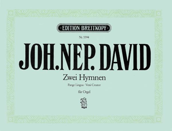 2 Hymnen - Johann Nepomuk David - Partition - Orgue