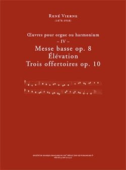 Oeuvres pour orgue. Volume 4 René Vierne Partition Orgue