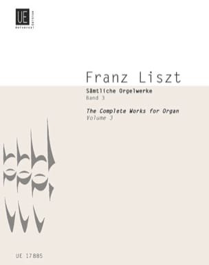 Oeuvre D'orgue Volume 3 LISZT Partition Orgue