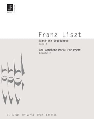 Oeuvre D'orgue Volume 4 LISZT Partition Orgue