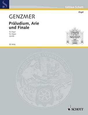 Präludium, Arie Und Finale Harald Genzmer Partition Orgue