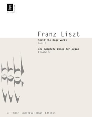 Oeuvre d'Orgue Volume 5 LISZT Partition Orgue